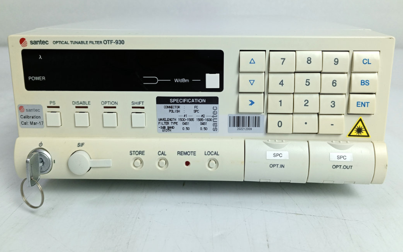 ���ۡ�����|Santec OTF-930 �����ɵ�г�˲���/SANTEC����ͼ